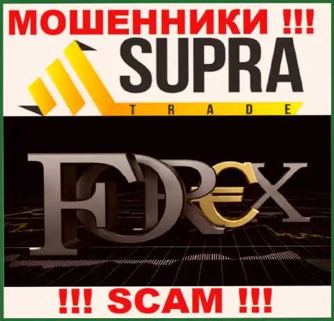 Не нужно доверять денежные активы SupraTrade Io, поскольку их сфера работы, FOREX, развод
