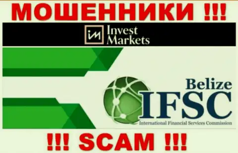 InvestMarkets Com безнаказанно крадет денежные активы доверчивых клиентов, ведь его прикрывает мошенник - IFSC
