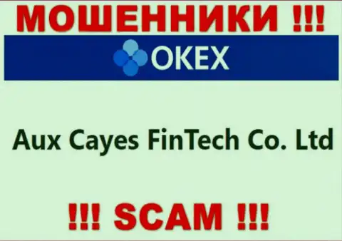 Aux Cayes FinTech Co. Ltd - это контора, которая управляет кидалами OKEx