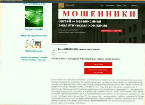 Обзор скам-проекта Борселл Ру - это МОШЕННИКИ !!!