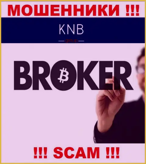 Брокер - конкретно в данном направлении оказывают свои услуги internet мошенники KNBGroup