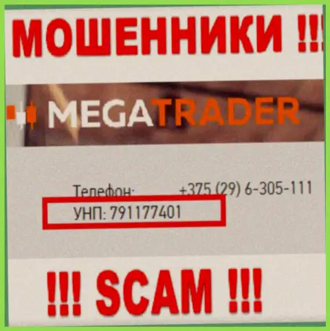791177401 - это рег. номер Mega Trader, который расположен на официальном сайте конторы