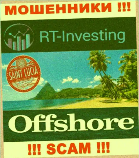 RT-Investing Com свободно оставляют без денег, так как обосновались на территории - Saint Lucia