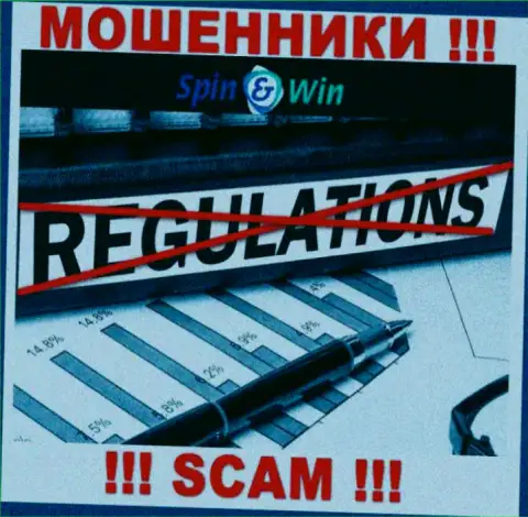 Будьте весьма внимательны, у интернет-обманщиков SpinWin нет регулируемого органа