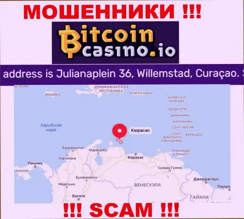 Будьте крайне осторожны - контора Bitcoin Casino скрылась в офшоре по адресу Джулианаплейн 36, Виллемстад, Кюрасао и грабит своих клиентов