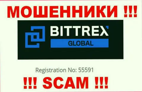 Организация Bittrex зарегистрирована под этим номером: 55591