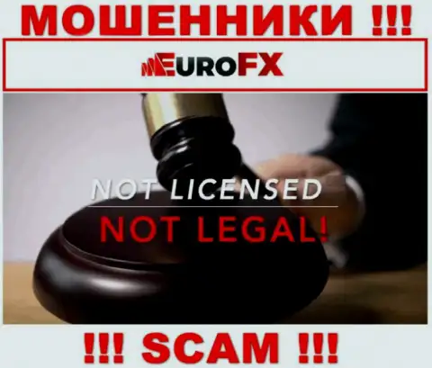 Информации о номере лицензии EuroFX Trade у них на официальном онлайн-ресурсе не показано - это РАЗВОДНЯК !!!