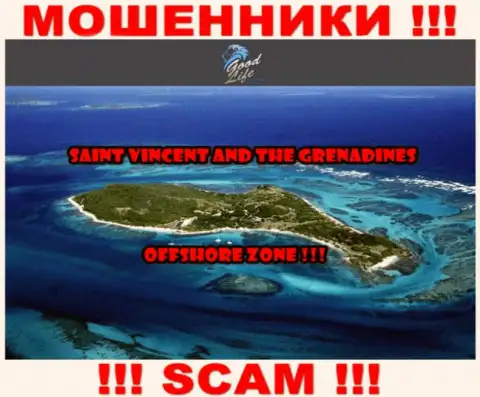 ГудЛайфКонсалтинг - это internet мошенники, имеют офшорную регистрацию на территории Saint Vincent and the Grenadines