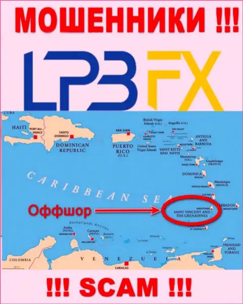 ЛПБ ФХ безнаказанно лишают средств, поскольку обосновались на территории - Сент-Винсент и Гренадины