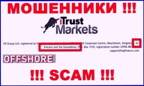 Мошенники Trust Markets базируются на территории - St. Vincent and the Grenadines, чтобы спрятаться от ответственности - МОШЕННИКИ