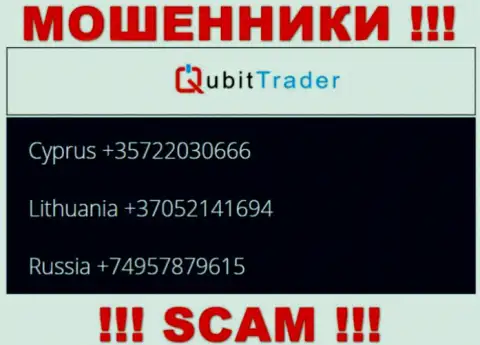 В арсенале у интернет-мошенников из компании Qubit-Trader Com имеется не один номер телефона