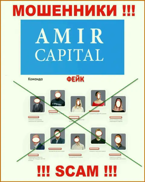 Кидалы Амир Капитал беспрепятственно воруют финансовые средства, поскольку на веб-портале показали ненастоящее непосредственное руководство