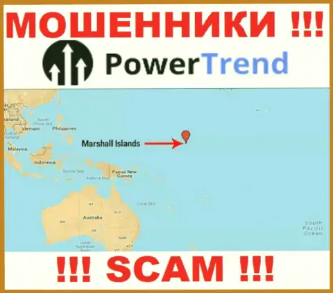Организация Power Trend имеет регистрацию в офшорной зоне, на территории - Маршалловы острова