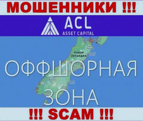 Так как ACL Asset Capital находятся на территории New Zealand, похищенные деньги от них не забрать