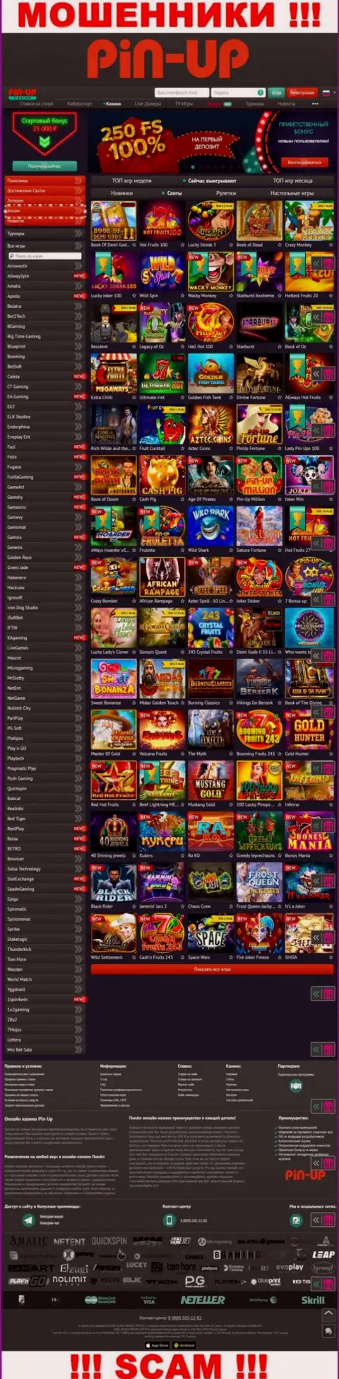 Pin-Up Casino - это официальный web-сервис интернет мошенников Pin Up Casino