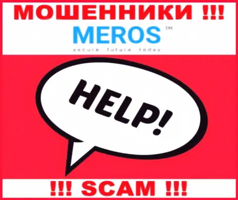Не нужно забывать, что шанс забрать вложенные деньги из организации Meros TM, хоть не большой, но имеется