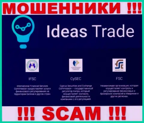 Незаконные деяния IdeasTrade Com прикрывает мошеннический регулятор: IFSC