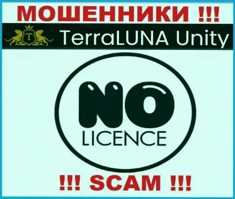 Ни на ресурсе TerraLuna Unity, ни в сети интернет, данных об лицензии этой компании НЕ ПРЕДСТАВЛЕНО