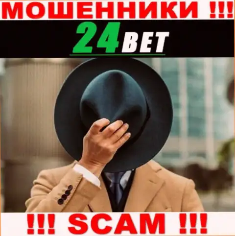 На web-сайте 24Bet не указаны их руководящие лица - мошенники без последствий воруют депозиты