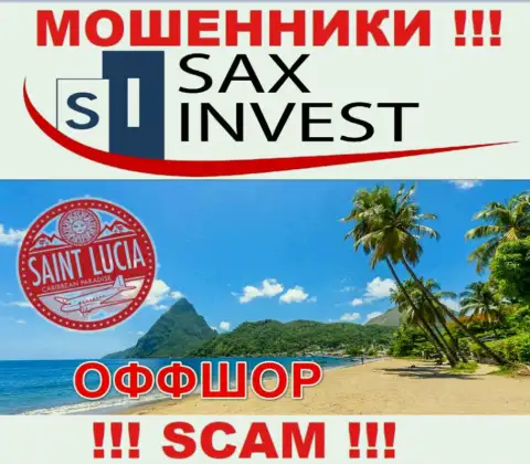 Поскольку SAX INVEST LTD зарегистрированы на территории Saint Lucia, отжатые вложенные средства от них не забрать