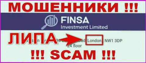 FinsaInvestmentLimited Com - это МОШЕННИКИ, дурачащие людей, оффшорная юрисдикция у конторы ложная