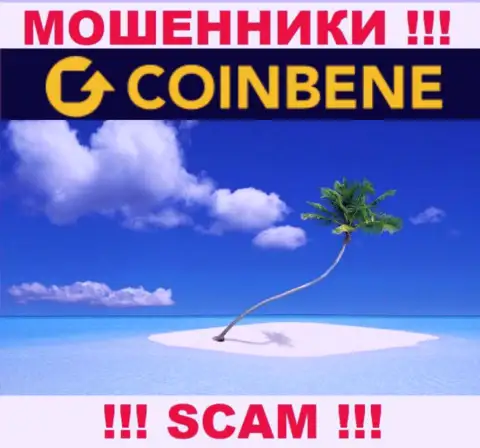 Воры CoinBene Com отвечать за свои мошеннические ухищрения не хотят, так как информация об юрисдикции спрятана