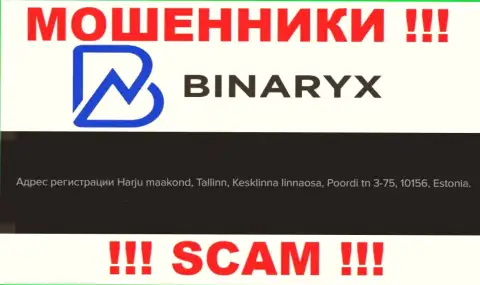 Не ведитесь на то, что Binaryx находятся по тому юридическому адресу, который предоставили у себя на сайте