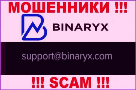 На web-портале воров Binaryx OÜ представлен этот e-mail, на который писать не рекомендуем !
