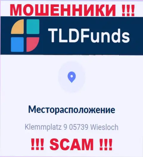 Информация о официальном адресе ТЛД Фондс, что показана у них на веб-сайте - неправдивая