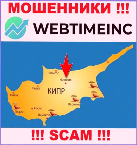 Организация WebTime Inc - это мошенники, пустили корни на территории Nicosia, Cyprus, а это оффшорная зона