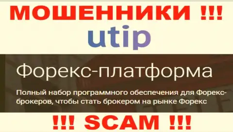 UTIP - это internet мошенники !!! Направление деятельности которых - FOREX