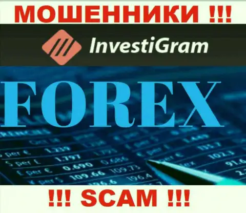 FOREX - это тип деятельности неправомерно действующей конторы Инвести Грам