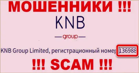 Наличие номера регистрации у KNB-Group Net (136988) не делает данную компанию честной