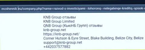 Приемы грабежа KNB-Group Net - каким образом прикарманивают денежные вложения клиентов обзор