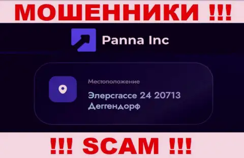 Юридический адрес организации PannaInc Com на сайте - ненастоящий !!! БУДЬТЕ БДИТЕЛЬНЫ !!!