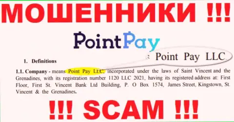 Point Pay LLC - это компания, владеющая интернет-мошенниками PointPay