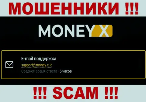 Не надо общаться с мошенниками Money-X Bar через их электронный адрес, предоставленный на их интернет-сервисе - лишат денег
