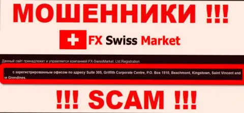 Юридическое место регистрации мошенников FX SwissMarket - Сент-Винсент и Гренадины