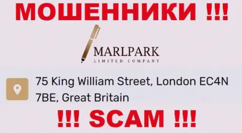 Юридический адрес регистрации MARLPARK LIMITED, размещенный на их веб-портале - фейковый, будьте очень осторожны !!!