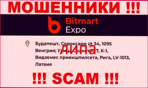 Адрес регистрации конторы BitmartExpo фиктивный - работать с ней рискованно