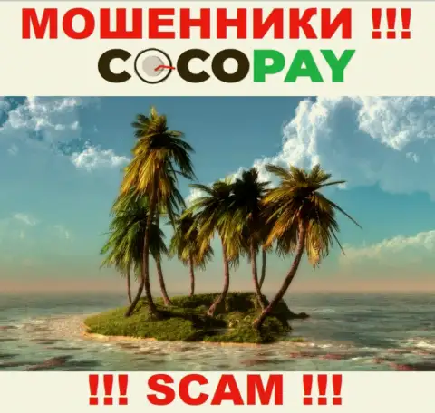 В случае отжатия Ваших вложенных денежных средств в компании КокоПей, подавать жалобу не на кого - инфы о юрисдикции найти не удалось