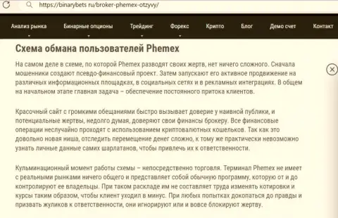 Phemex Limited - это МАХИНАТОРЫ !!! Особенности работы КИДАЛОВА (обзор)