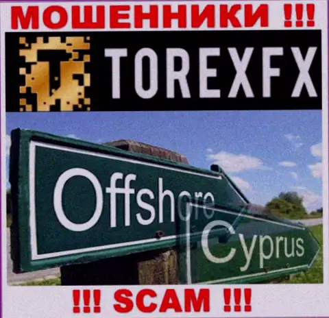 Официальное место регистрации TorexFX на территории - Кипр